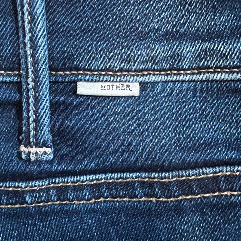 Mother Lil’ Hustler Ankle Dark Blue Denim Jeans Women’s Size 28 - Picture 7 of 10
